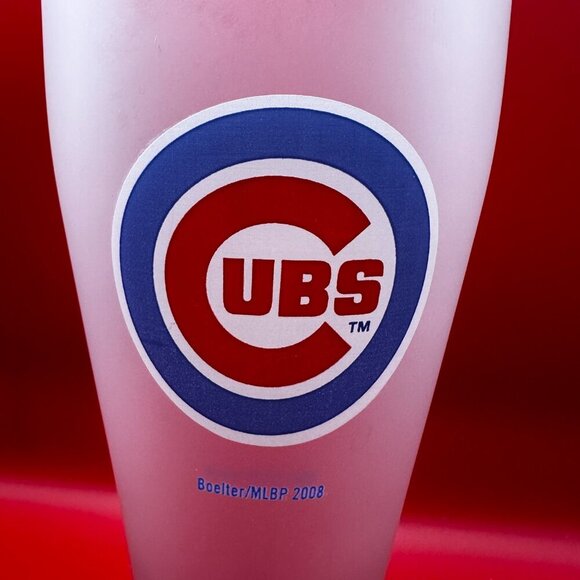 CHICAGO CUBS AUTHENTIC FROSTED PINT GLASS, BOELTER/MLBP 2008 - Picture 4 of 6